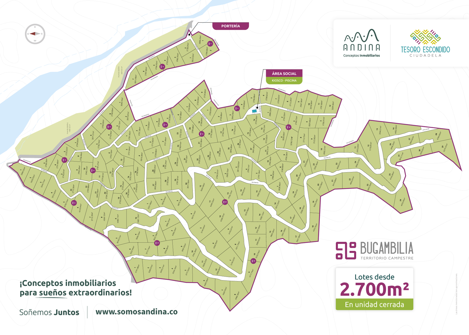 Plano comercial de Bugambilia Territorio Campestre